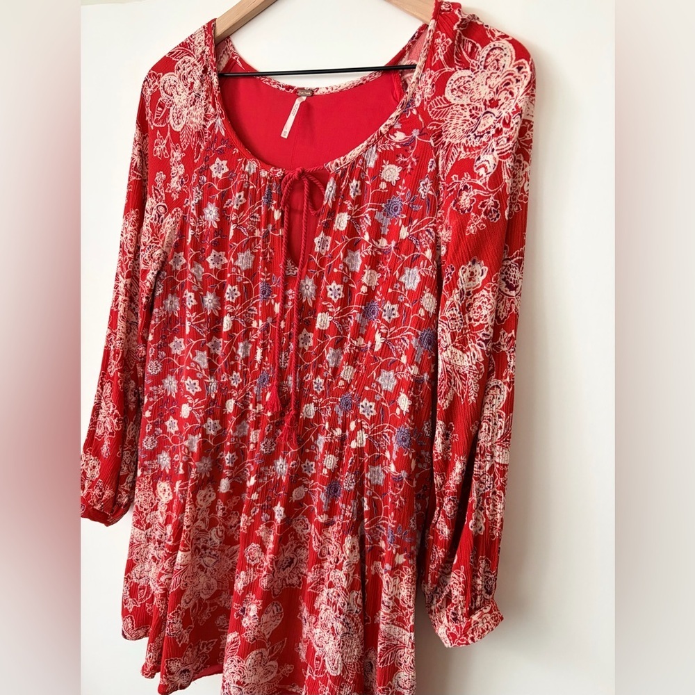 Free People Floral Mini Dress - Picture 6 of 8
